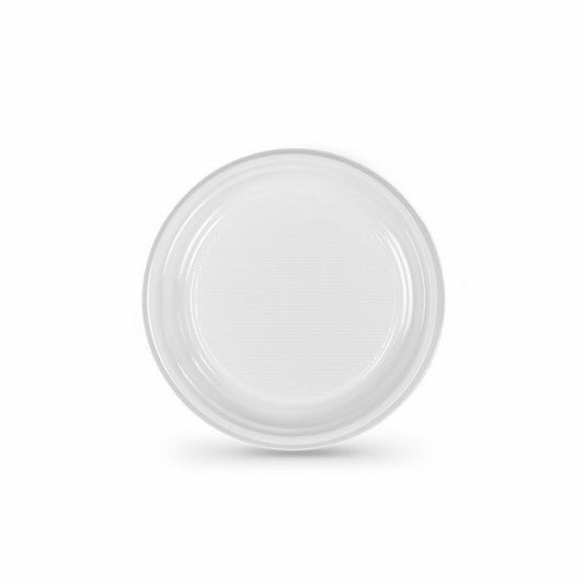 Set of reusable plates Algon White Plastic 17 x 17 x 1,5 cm (10 Units)