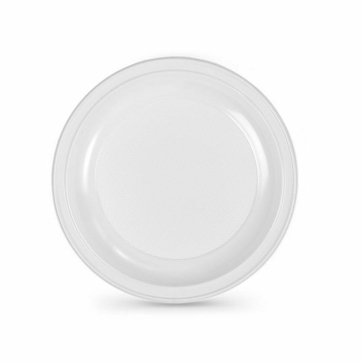 Set of reusable plates Algon White Plastic 25 x 25 x 1,5 cm (12 Units)