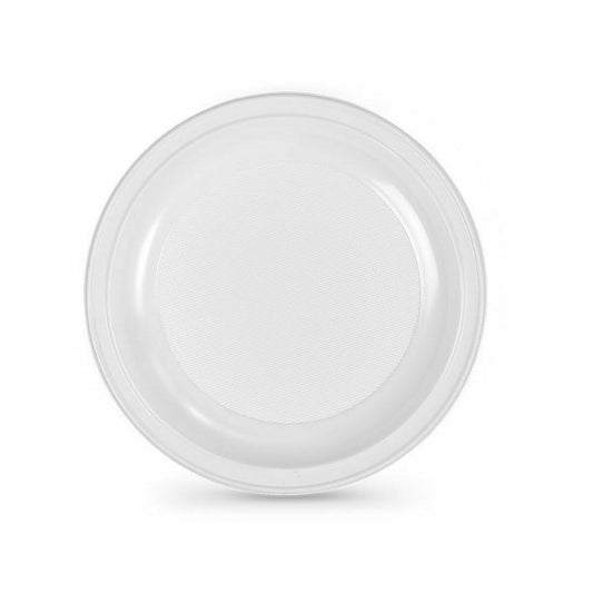 Set of reusable plates Algon White Plastic 25 x 25 x 1,5 cm (12 Units)