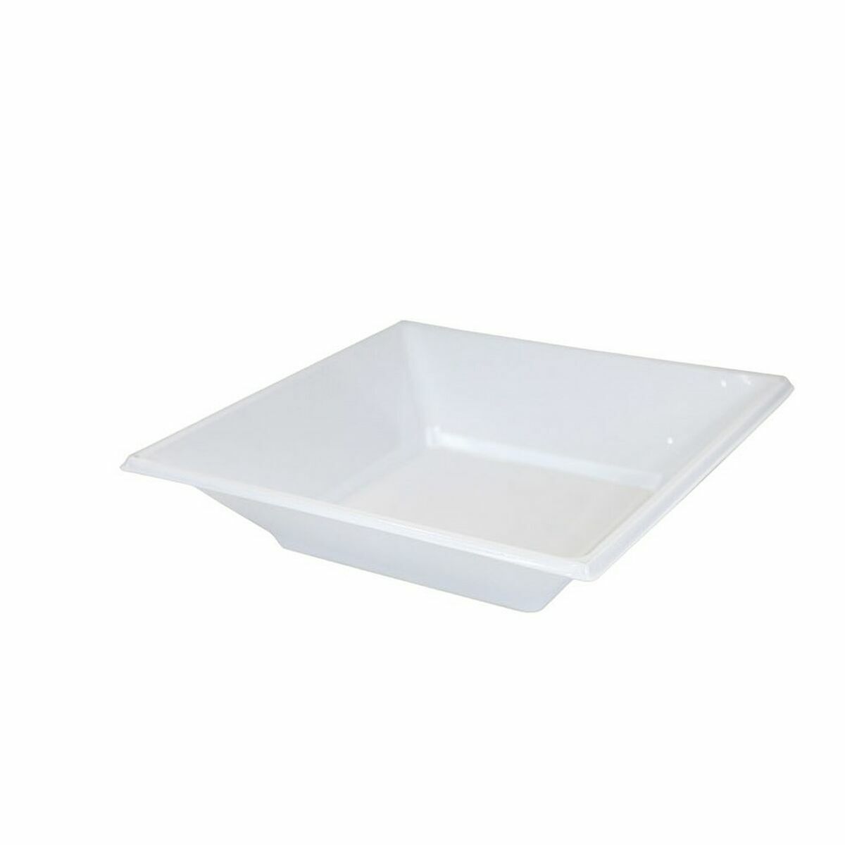 Set of reusable plates Algon White Plastic (24 Units)