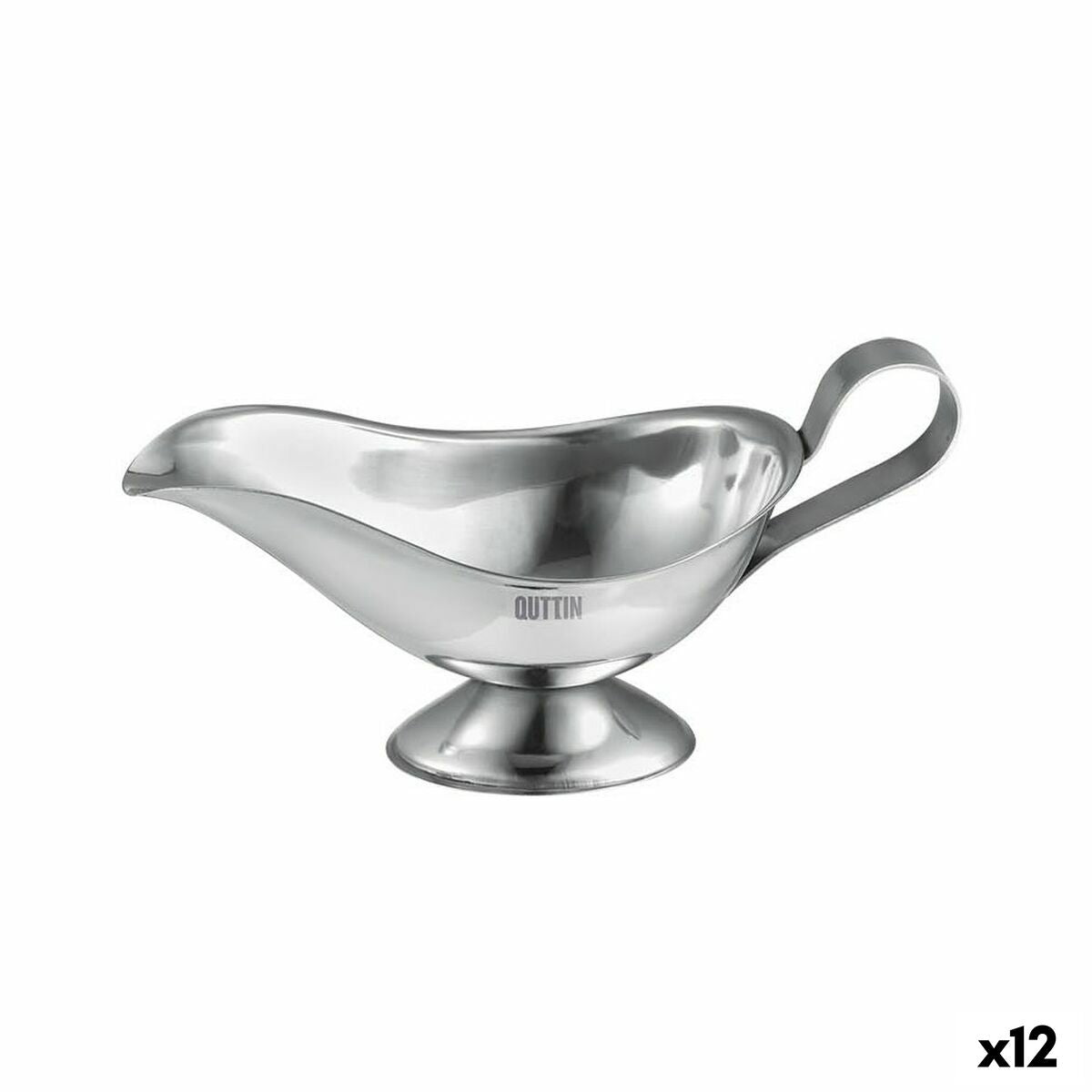 Sauce Boat Quttin Bar 150 ml Silver Steel (12 Units)