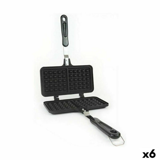 Waffle Maker Quttin Aluminium 33 x 21 x 3 cm (6 Units)