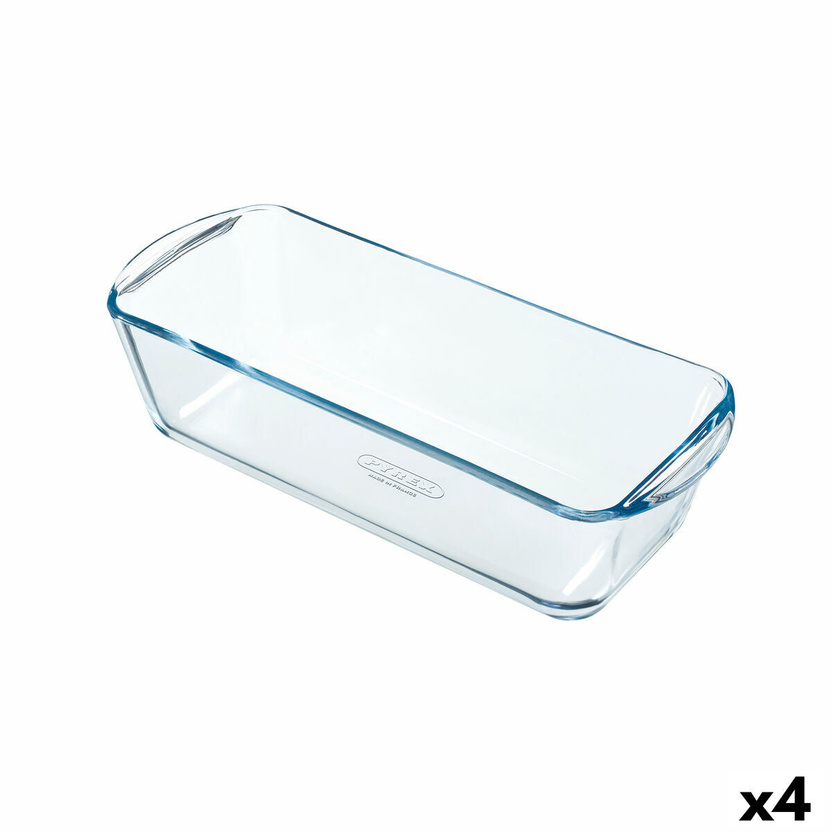 Oven Mould Pyrex Classic Vidrio Rectangular Transparent 28 x 11 x 8 cm (4 Units)