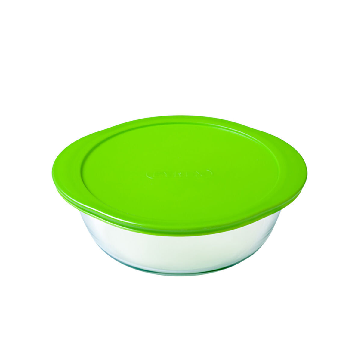 Round Lunch Box with Lid Pyrex Cook & Store 27 x 24 x 8 cm Green 2,3 L Silicone Glass (6 Units)