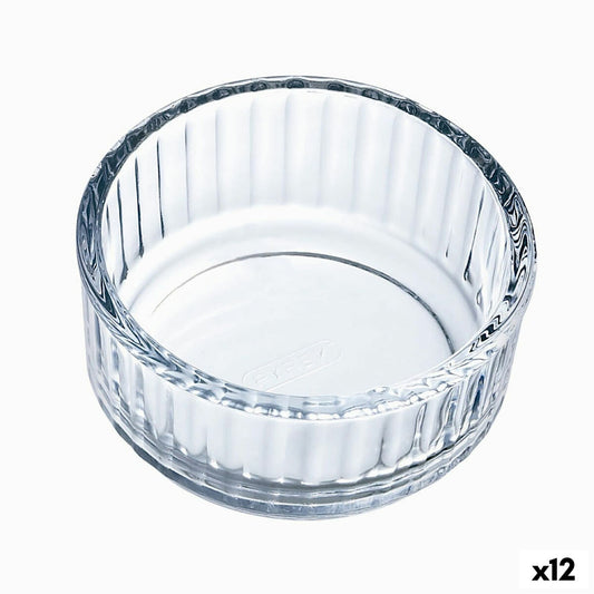 Flan Mould Pyrex Classic Vidrio Circular Transparent 10 x 10 x 5 cm (12 Units)