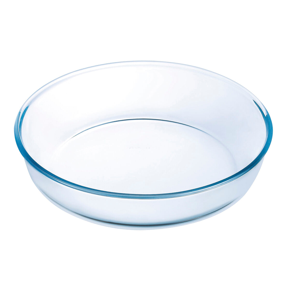 Oven Mould Ô Cuisine Circular Transparent 26 x 26 x 6 cm (6 Units)