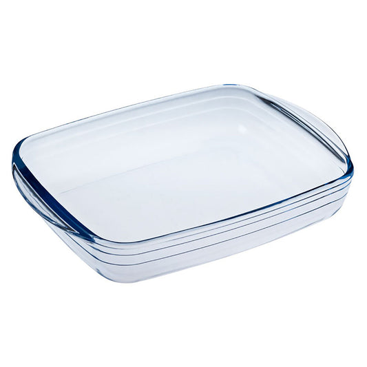 Oven Mould Ô Cuisine Rectangular Transparent Glass 23 x 15 x 5 cm (6 Units)