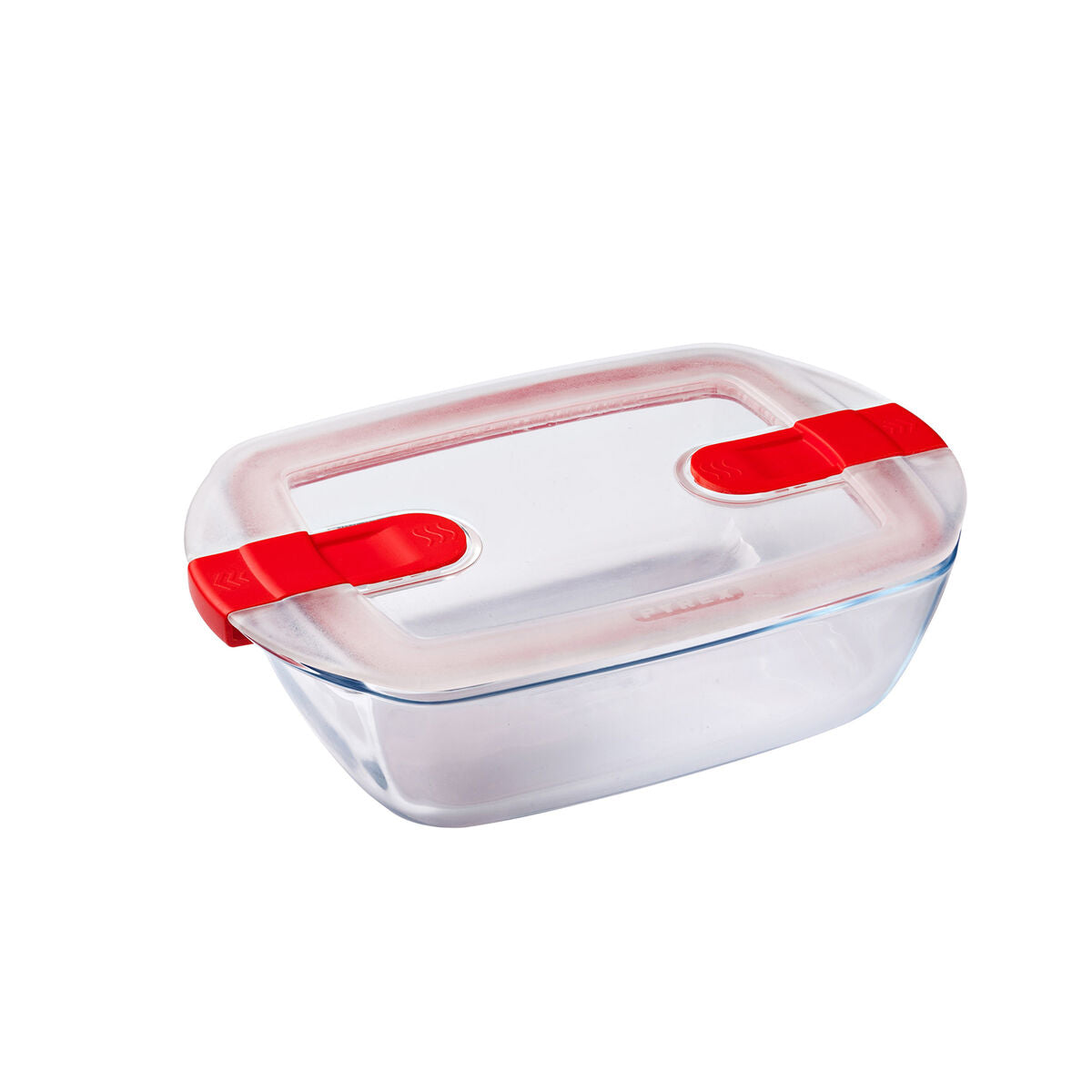 Hermetic Lunch Box Pyrex Cook & Heat 24 x 15,5 x 7 cm 1,1 L Transparent Glass (5 Units)