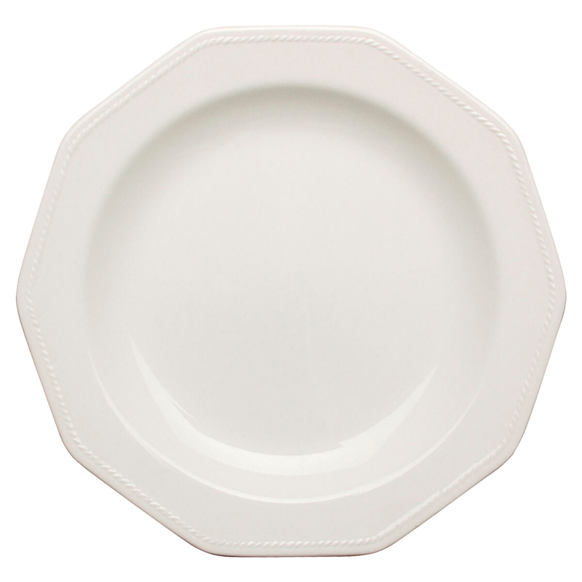 Flat plate Churchill Artic White Ceramic White China crockery Ø 27 cm (6 Units)