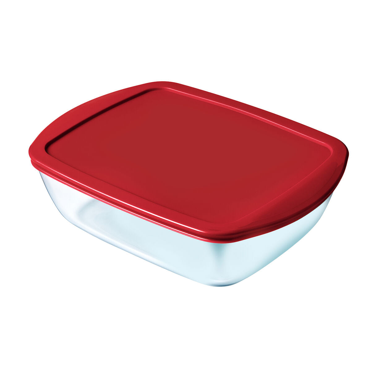 Rectangular Lunchbox with Lid Pyrex Cook & Store Rectangular 1 L Red Glass (6 Units)