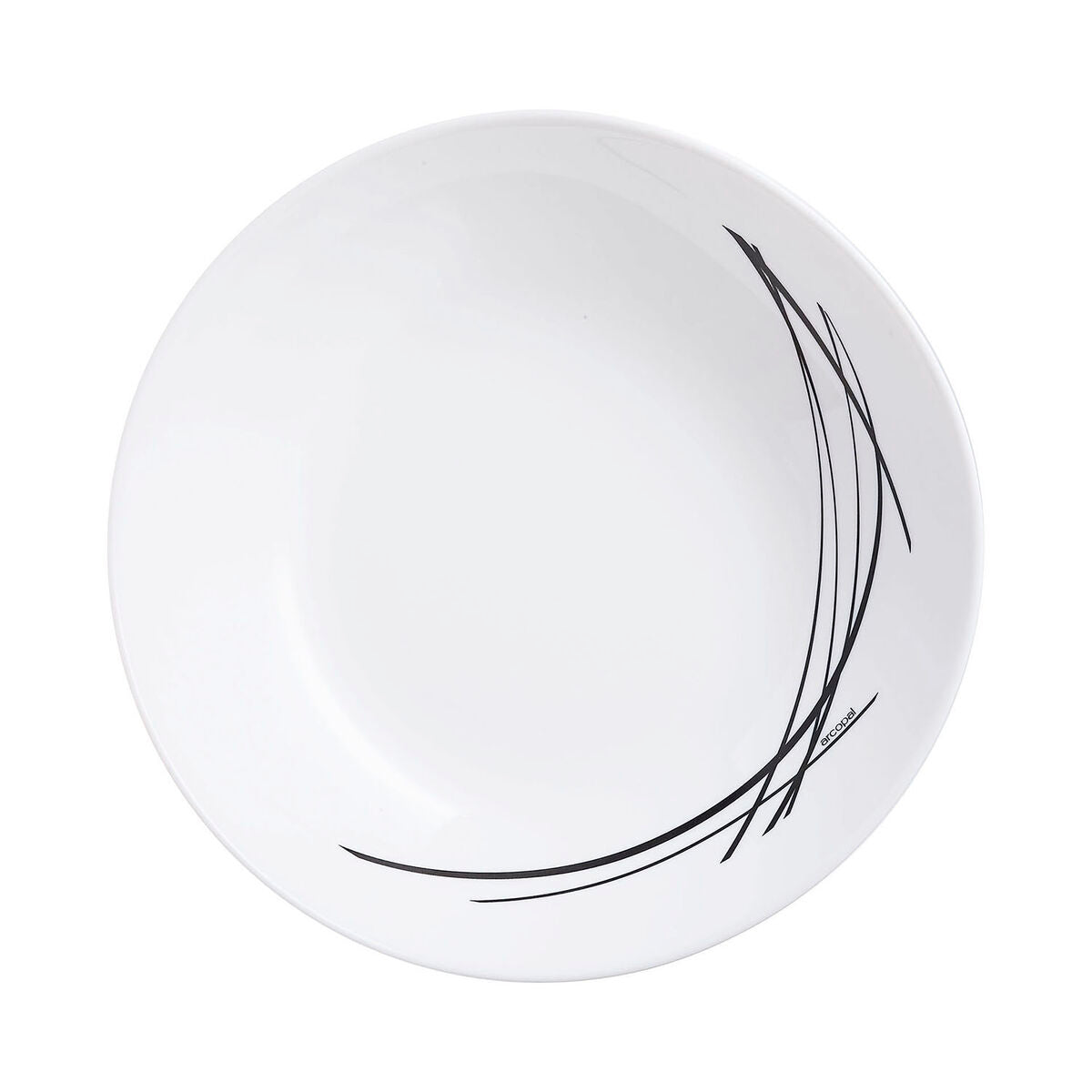 Deep Plate Arcopal Domitille Bicoloured Glass (20 cm) (12 Units)