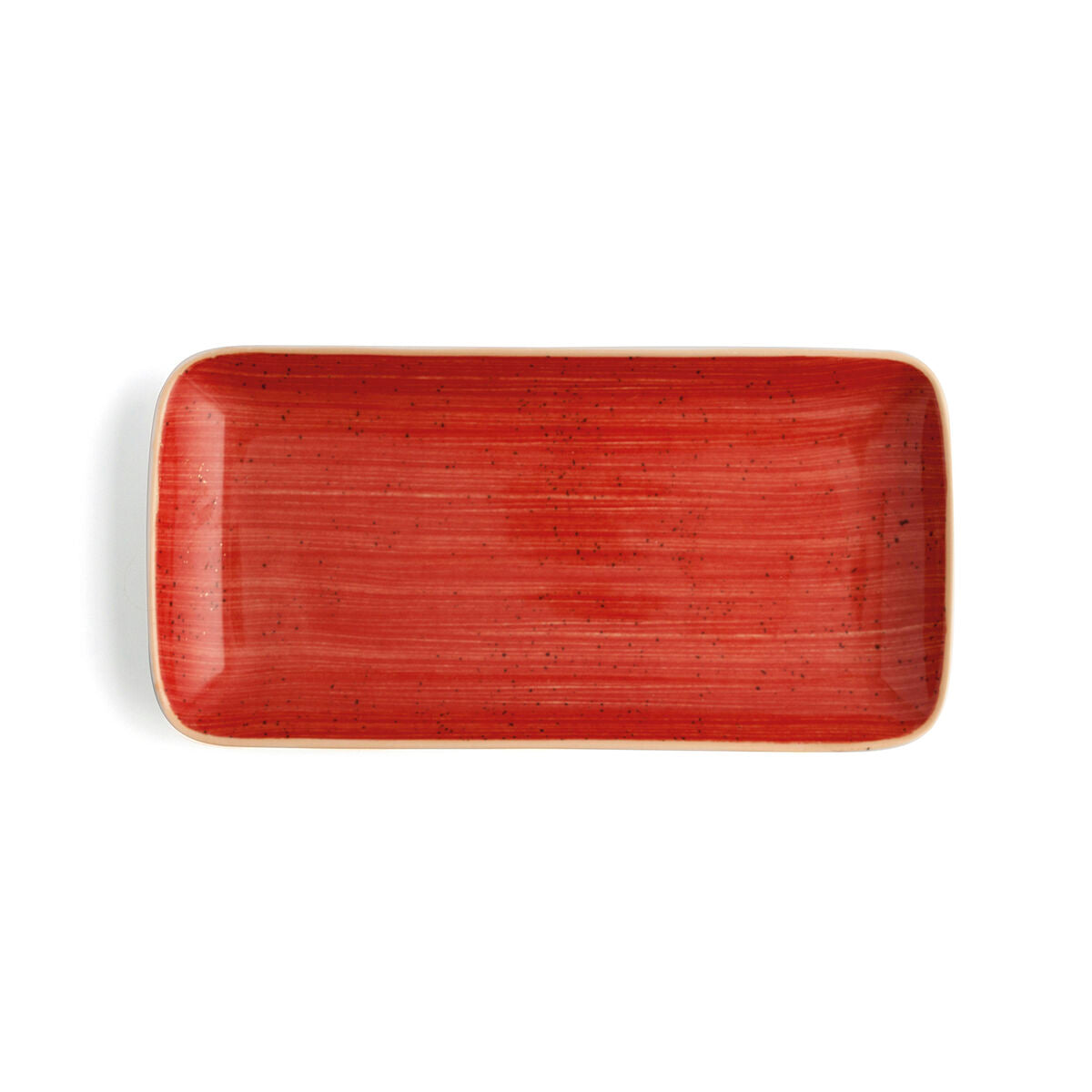 Serving Platter Ariane Terra Rectangular Ceramic Red (28 x 14 cm) (6 Units)