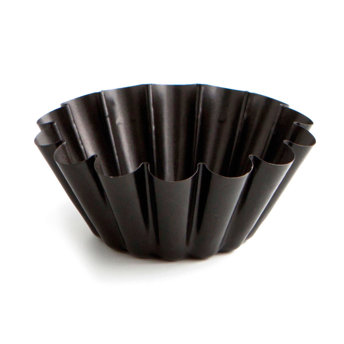 Flan Mould Quid Sweet Grey Ø 14 cm Black (12 Units)