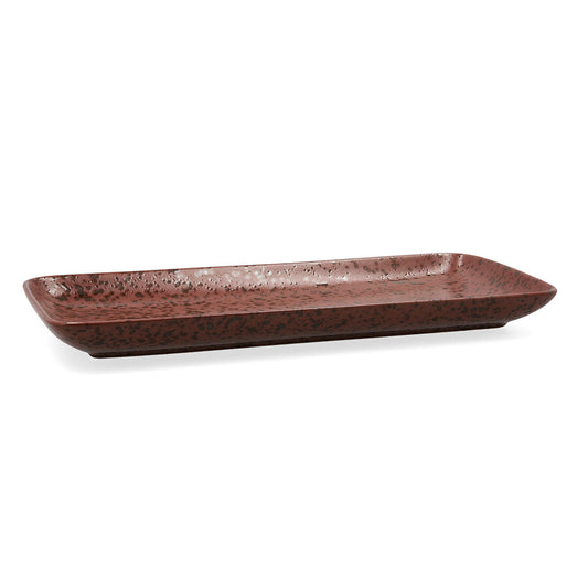 Serving Platter Ariane Oxide Ceramic Brown (36 x 16,5  cm) (6 Units)