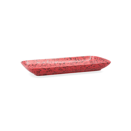 Serving Platter Ariane Oxide Ceramic Red (28 x 14 cm) (6 Units)