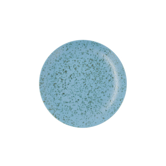 Flat plate Ariane Oxide Ceramic Blue (Ø 21 cm) (12 Units)