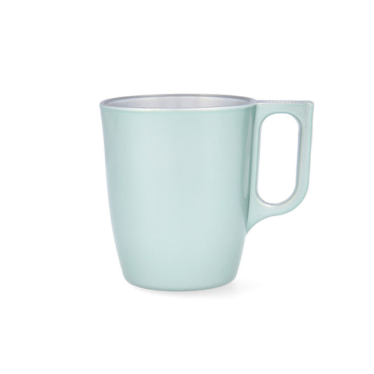 Cup Luminarc Flashy Breakfast Breakfast Turquoise Glass (250 ml) (6 Units)