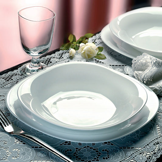 Deep Plate Bormioli Rocco Parma Glass (23 cm) (24 Units)