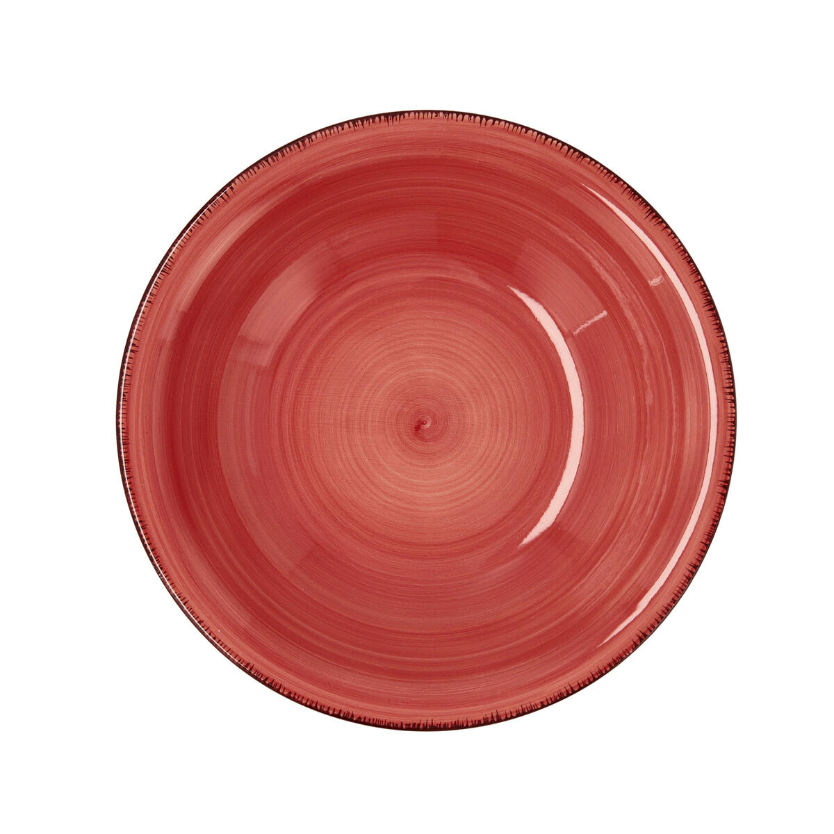 Deep Plate Quid Vita Ceramic Red (ø 21,5 cm) (12 Units)