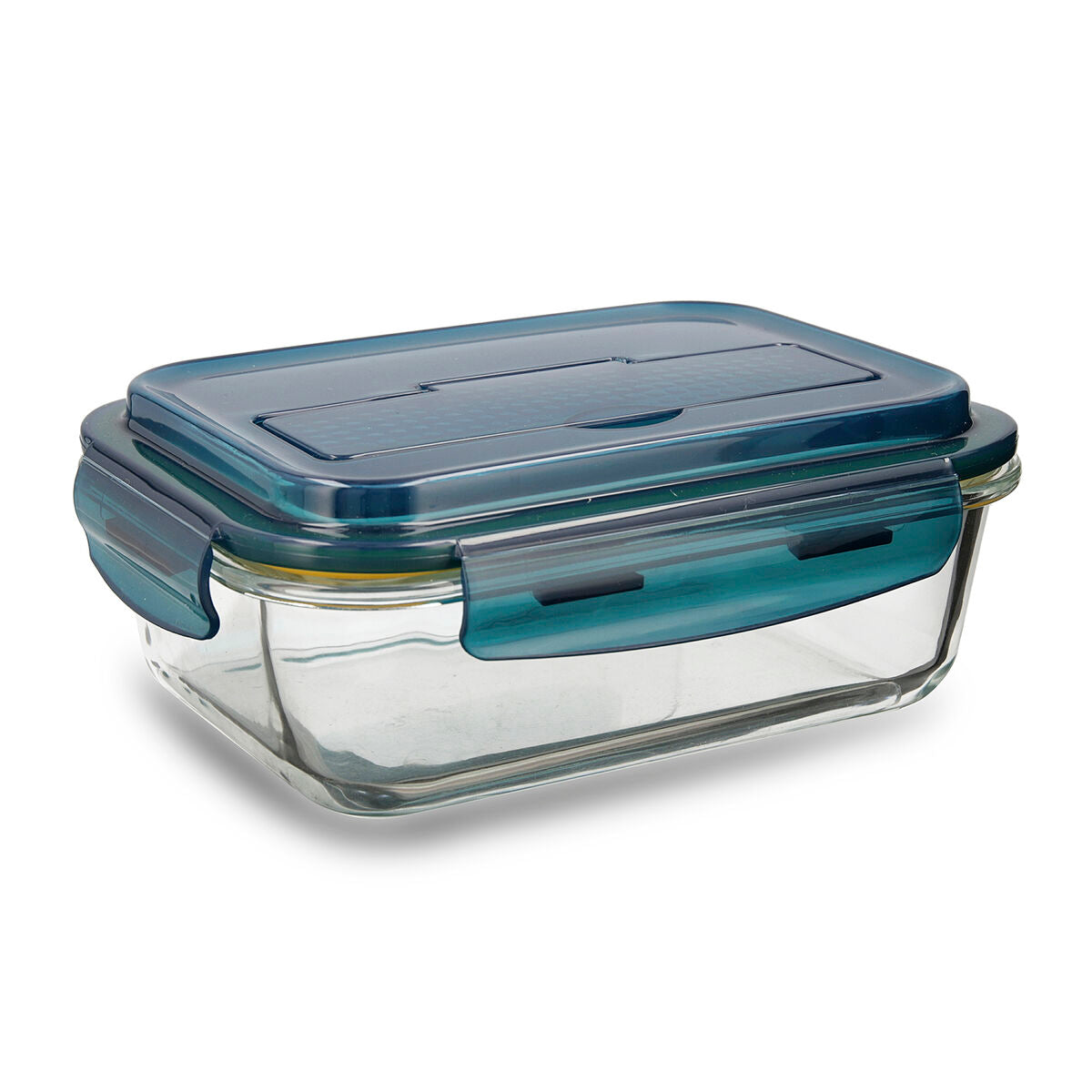 Lunchbox with Cutlery Comparment Quid Astral Blue Glass (6 Units) (1,04 L)