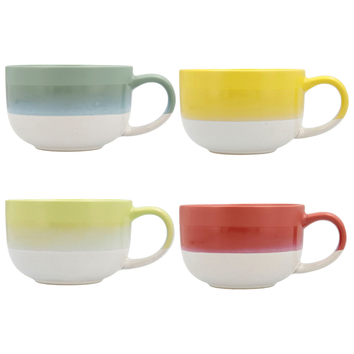 Cup Quid Atenua Ceramic Multicolour (460 ml) (12 Units)