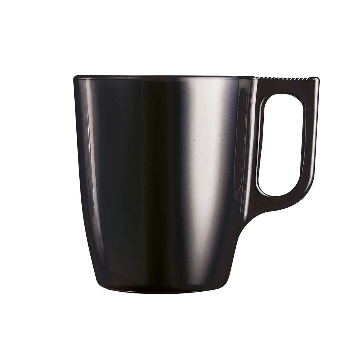 Mug Luminarc Flashy Black 250 ml Glass (6 Units)