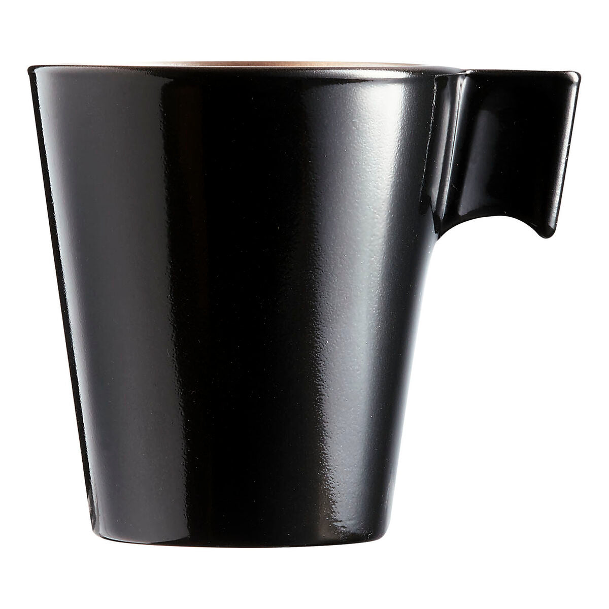 Mug Luminarc Flashy Black 80 ml Bicoloured Glass (24 Units)