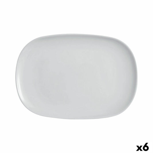 Serving Platter Luminarc Diwali Grey Glass 35 x 24 cm (6 Units)