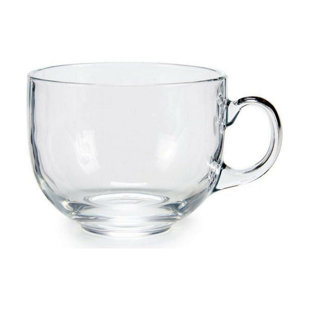 Cup Transparent Glass (470 ml) (6 Units)