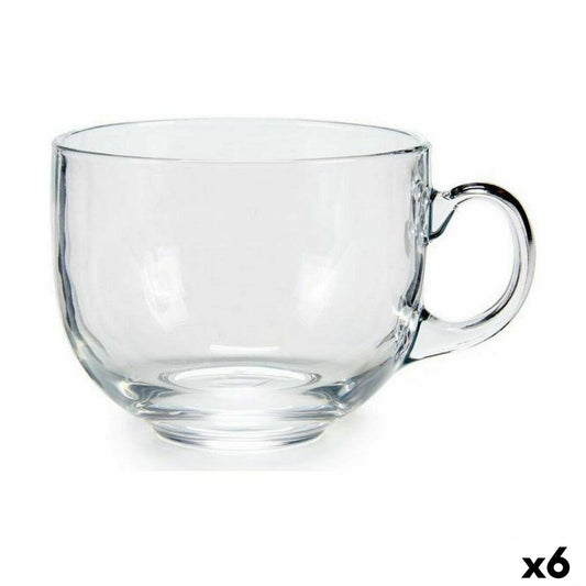 Cup Transparent Glass (470 ml) (6 Units)