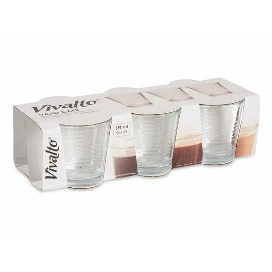 Set of glasses Transparent Glass (90 ml) (24 Units)