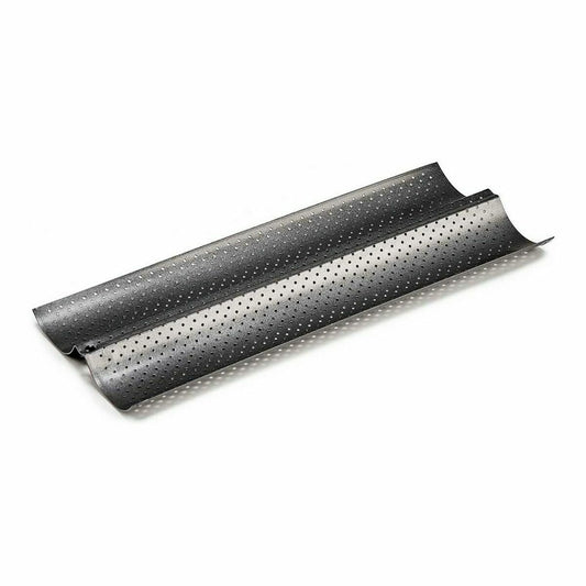 Tray Bread Metal Dark grey Carbon steel (16 x 2,5 x 38 cm) (12 Units)