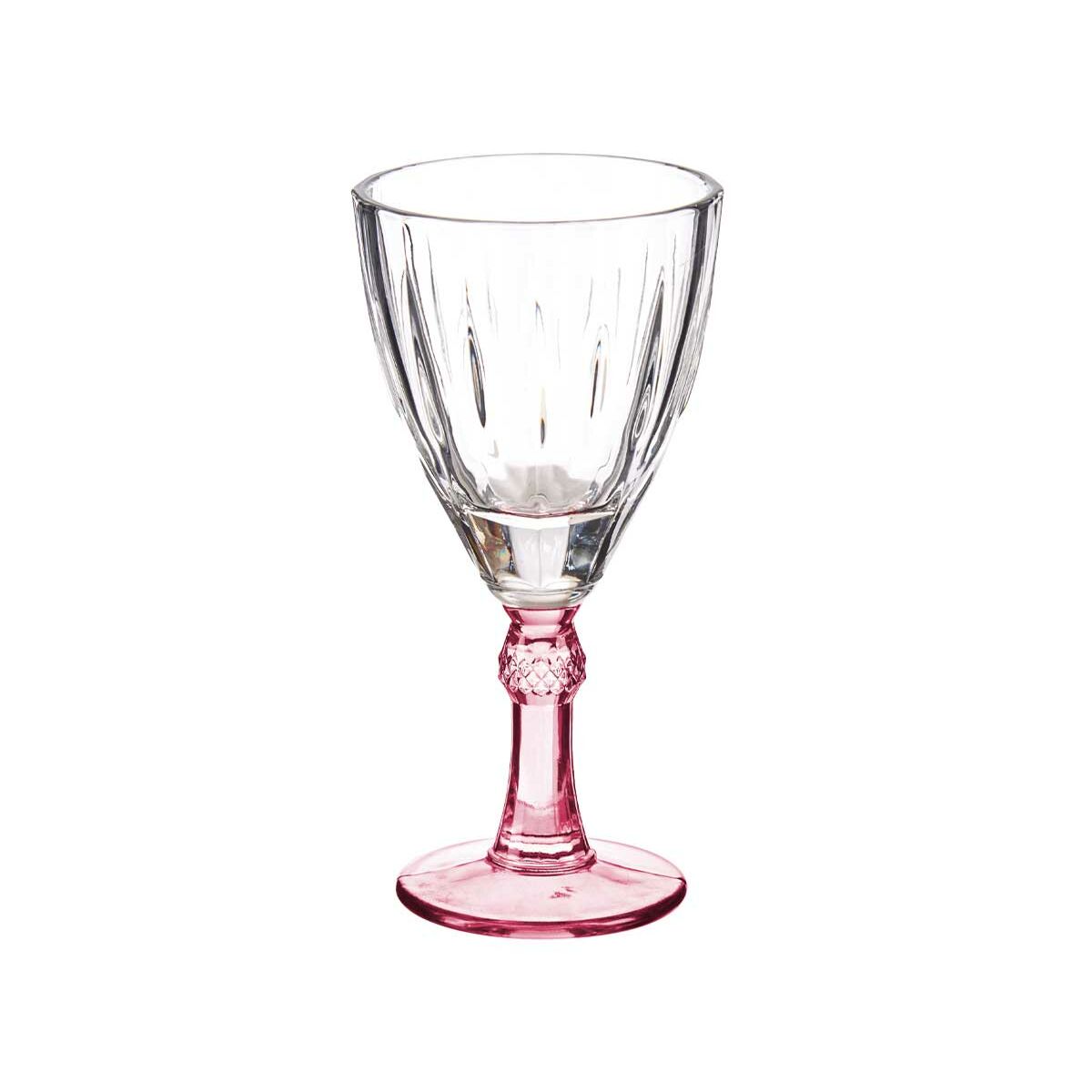 Wine glass Crystal Pink 6 Units (275 ml)