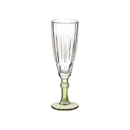 Champagne glass Exotic Crystal Green 6 Units (170 ml)