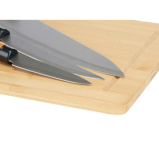 Knife Set Cutting board Cheese Bamboo (6 Units)