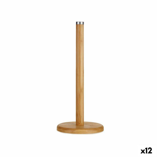 Kitchen Paper Holder Brown Bamboo 14 x 32,5 x 14 cm (12 Units)