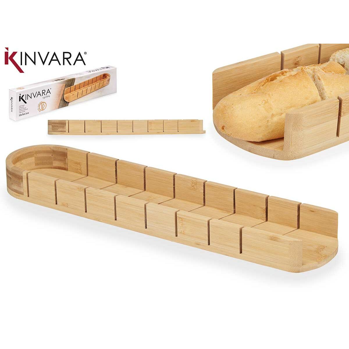 Bamboo Bread Board Brown 50 x 4,5 x 11 cm (6 Units)