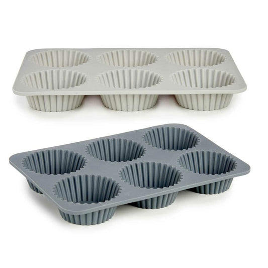 Baking Mould Magdalenas 25,5 x 3 x 17,5 cm (6 Units)