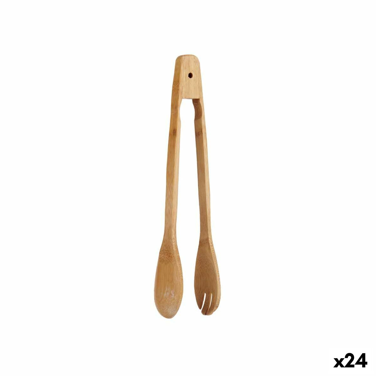 Tweezers to Serve Bamboo 8 x 33,5 x 2 cm (24 Units)