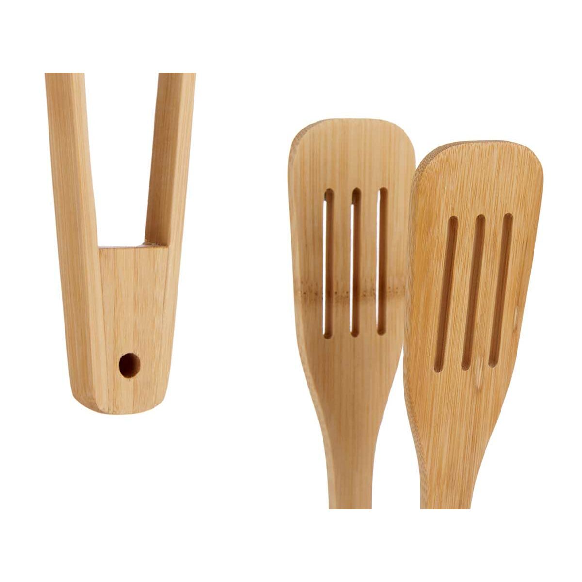 Tweezers to Serve Bamboo 30,5 x 5 x 5,5 cm (24 Units)