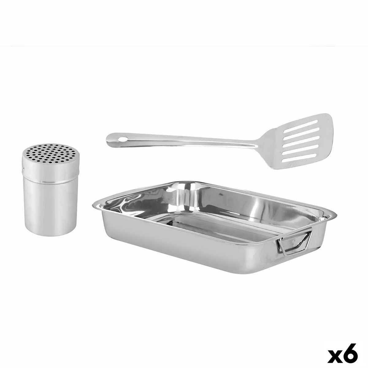 Kitchen Set Roasting Tin 35,5 x 6 x 25,5 cm (6 Units)