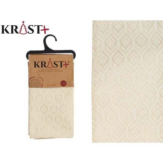 Table Mat Golden 50 x 35 cm (12 Units)