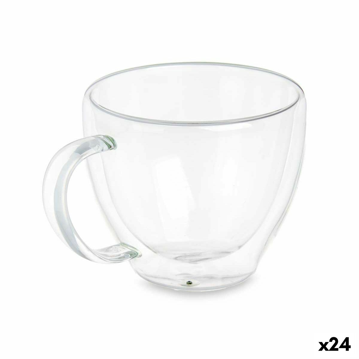 Cup Transparent Borosilicate Glass 140 ml (24 Units)