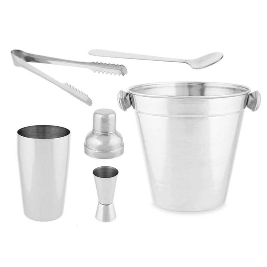 Cocktail Set Silver Stainless steel 5 Pieces 250 ml (6 Units)