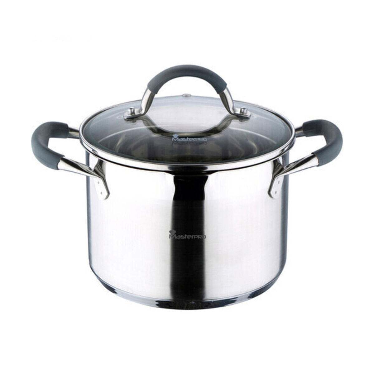 Pot with Glass Lid Bergner Gourmet 8 L Stainless steel