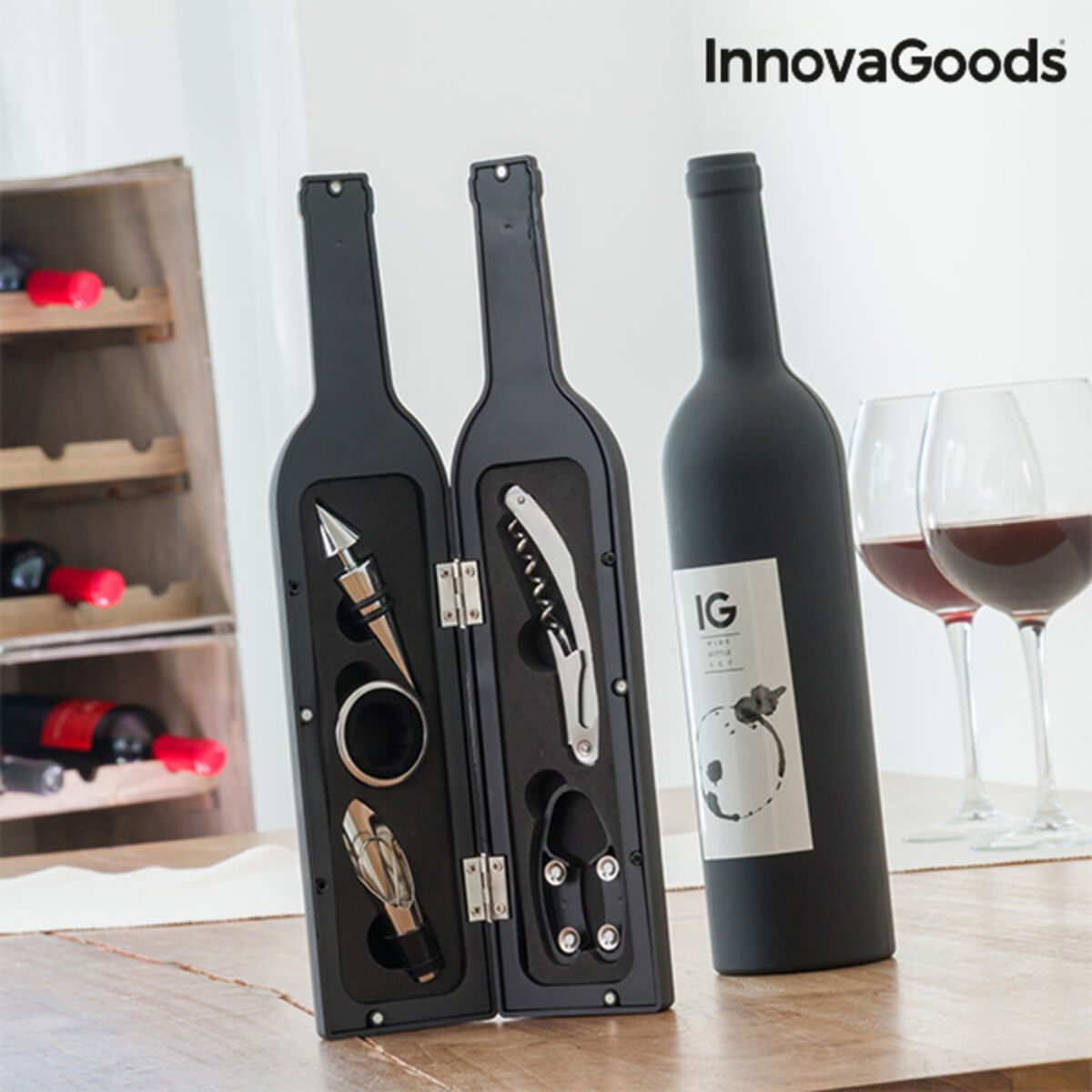 Bottle Wine Set InnovaGoods 5 Pieces