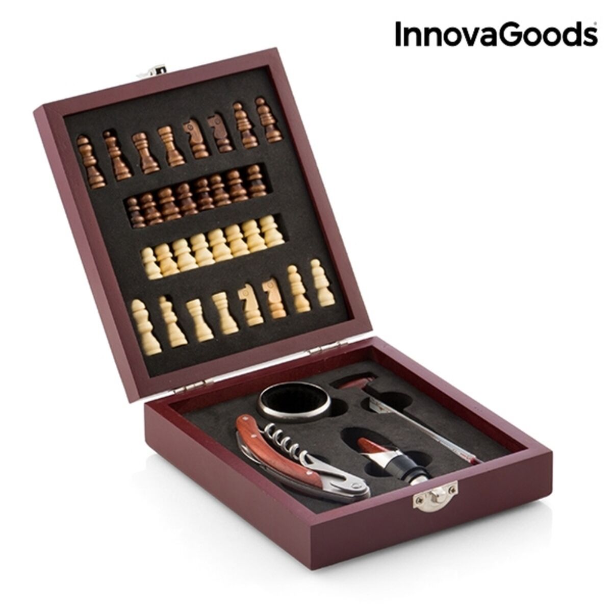 Chess Wine Set InnovaGoods 37 Pieces