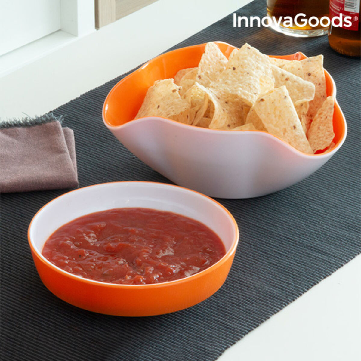 2-in-1 Snack Bowl InnovaGoods 2 Pieces