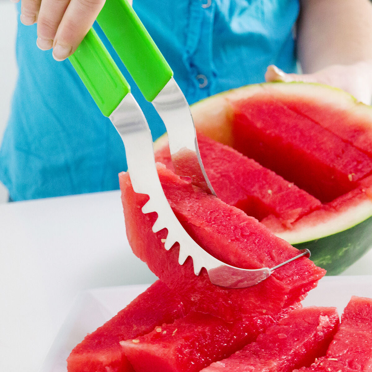 Watermelon Slicer Wasslon InnovaGoods Green Stainless steel (Refurbished A)